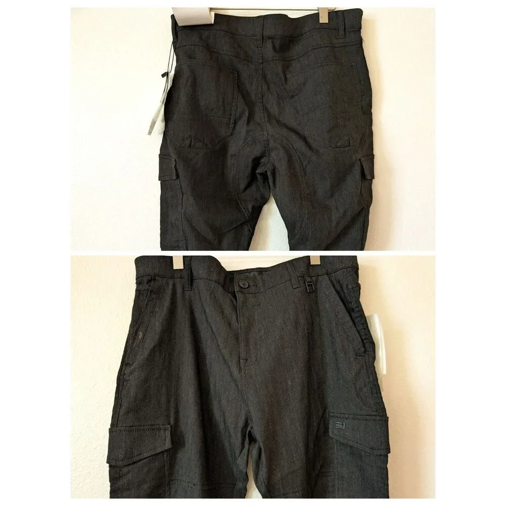 NWT   PROJEK RAW mens cargo Actiflex design charcoal pants  Sz 38
